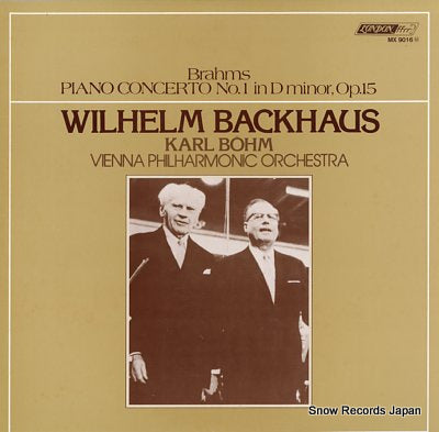 BACKHAUS, WILHELM brahms; piano concerto no.1 in d minor, op.15 MX9016M