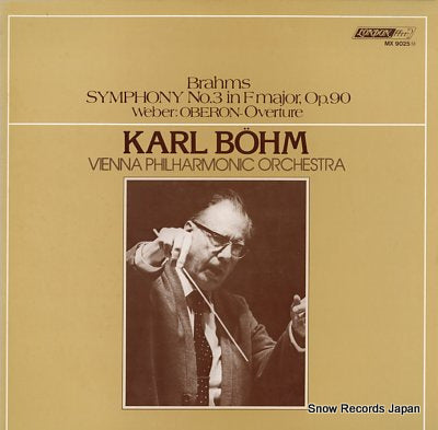 BOHM, KARL brahms; symphonie no.3 in f major, op.90 MX9025M