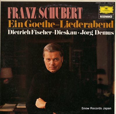 FISCHER-DIESKAU, DIETRICH schubert; lieder nach gedichten von goethe MGX7088