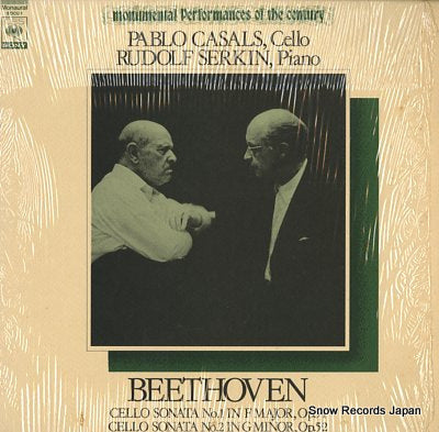 CASALS, PABLO beethoven; cello sonata no.1 & no.2 SOCU1