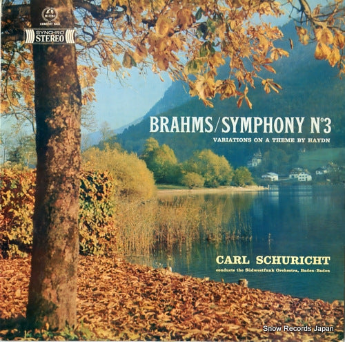 SCHURICHT, CARL brahms; symphony no.3 SMS-2284