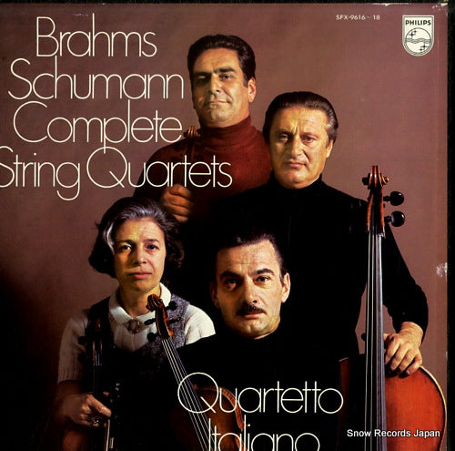 QUARTETTO ITALIANO brahms schumann complete string quartets SFX-9616