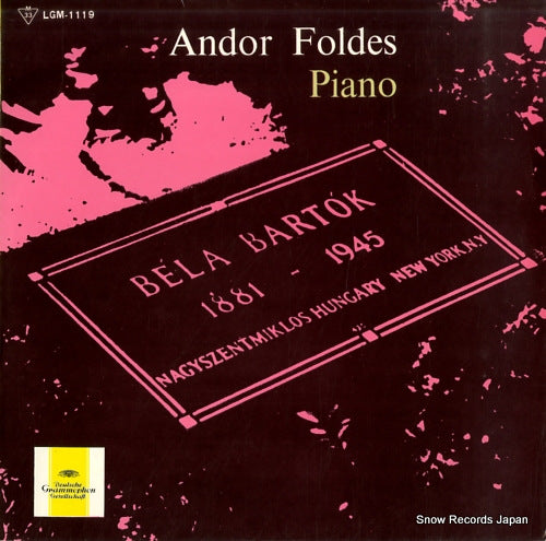FOLDES, ANDOR bartok; from "for children" vol.2 / 2 elegies / second fantasy and others LGM-1119