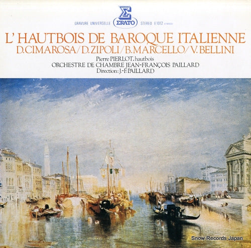 PIERLOT, PIERRE l' hautbois de baroque italienne E-1012