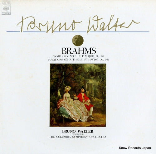 WALTER, BRUNO brahms; symphony no.3 in f major, op.90 15AC1284