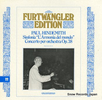 FURTWANGLER, WILHELM paul hindemith; sinfonia l'armonia del mondo concerto per orchestra op.38 FE22