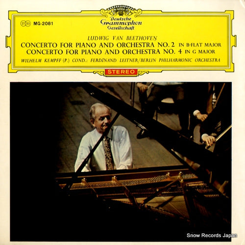 KEMPFF, WILHELM beethoven; piano concerto no.2&no.4 MG-2081