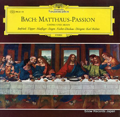 RICHTER, KARL bach; matthaus-passion MG-2119