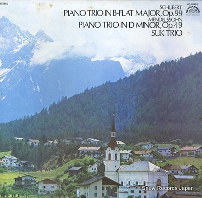 SUK TRIO schubert; piano trio in b-flat major.op.99 OQ-7045-S
