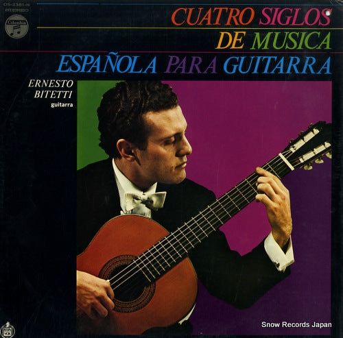 BITETTI, ERNESTO cuatro siglos de musica espanola para guitarra OS-2381-H
