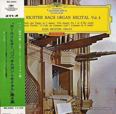 RICHTER, KARL bach; organrecital vol.4 MG-2084