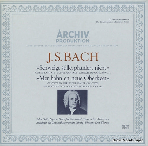 THOMAS, KURT bach; schweigt stille, plaudert nicht 198161