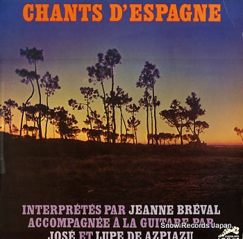 BREVAL, JEANNE chants d'espagne LPE114