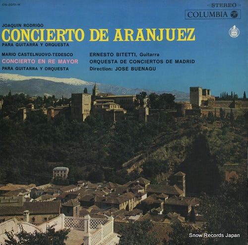 BITETTI, ERNESTO rodrigo; concierto de aranjuez OS-2051-H