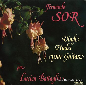BATTAGLIA, LUCIEN sor, dernando; vingt etudes pour guitare PV.9812