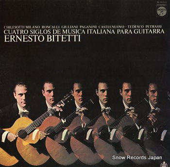 BITETTI, ERNESTO cuatro siglos de musica italiana para guitarra OS-2819-H