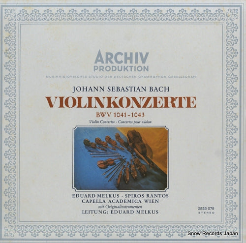 MELKUS, EDUARD bach; violinkonzerte bwv1041-1043 2533075