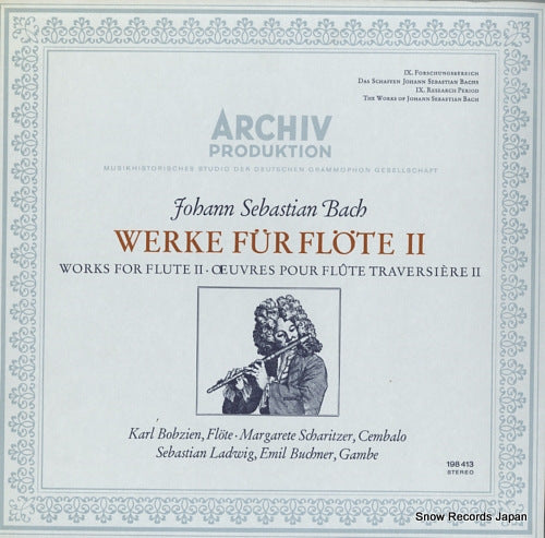 BOBZIEN, KARL bach; werke for flote ii 198413