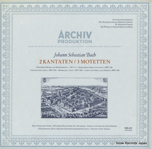 THOMAS, KURT bach; 2 kantaten /3 motetten 198401