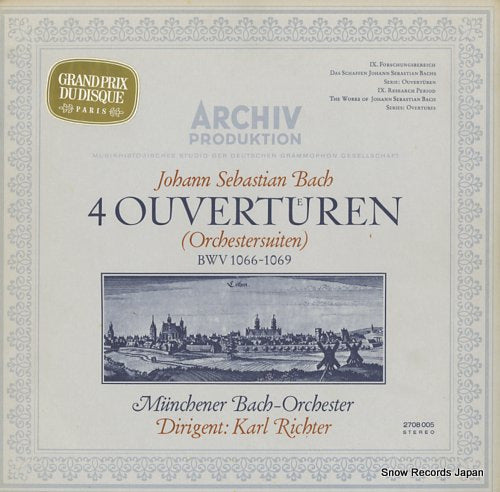RICHTER, KARL bach; 4 ouverturen bwv1066-1069 2708005/198172-3