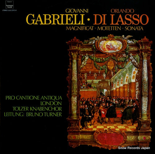 PRO CANTIONE ANTIQUA giovanni gabrieli / orlando di lasso; magnificat, motetten, sonata ULS-3292-H
