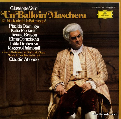 ABBADO, CLAUDIO verdi; un ballo in maschera 78MG0133