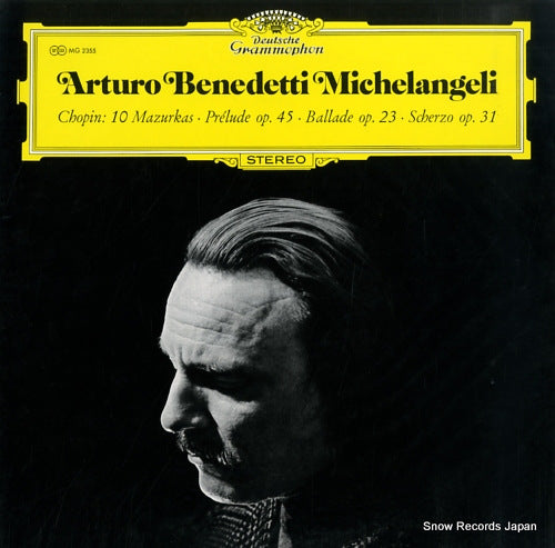 MICHELANGELI, ARTURO BENEDETTI chopin; 10 mazurkas MG2355