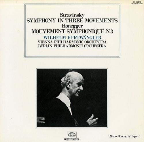 FURTWANGLER, WILHELM stravinsky; symphony in three movements DY59043