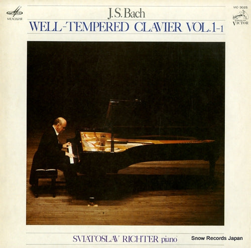 RICHTER, SVIATOSLAV bach; well tempered clavier vol.1-1 VIC-3025