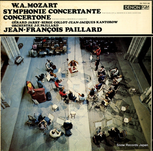 PAILLARD, JEAN-FRANCOIS mozart; symphonie concertante en mi bemol majeur OX-7022-ND