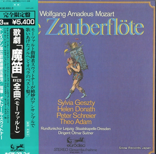 SUITNER, OTMAR mozart; die zauberflote K18C-9261