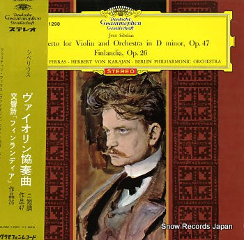 KARAJAN, HERBERT VON sibelius; violin concert in d minor, filandia SLGM-1298