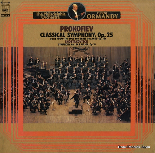 ORMANDY, EUGENE prokofiev; classical symphony, op.25 13AC134