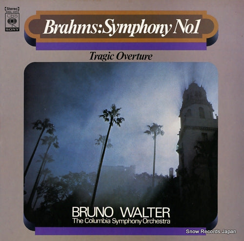 WALTER, BRUNO brahms; symphony no.1, tragic overture SOCL1072