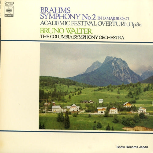 WALTER, BRUNO brahms; symphony no.2 & academic festival overture SOCL1085