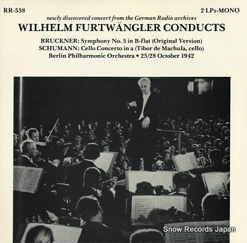 FURTWANGLER, WILHELM bruckner; symphony no.5 in b flat RR-538