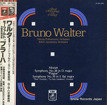 WALTER, BRUNO mozart; symphony no.38 in d major GR-70002