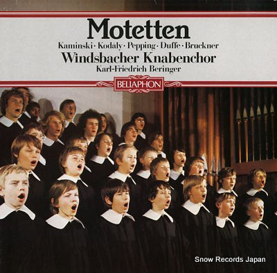 WINDSBACHER KNABENCHOR bach; motetten 680.05.001