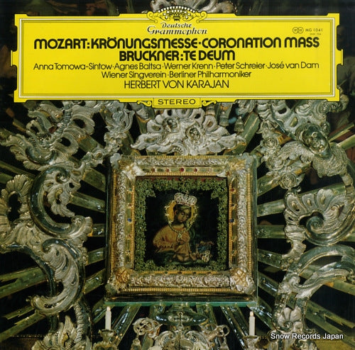 KARAJAN, HERBERT VON mozart; kronungsmesse-cironation mass MG1041