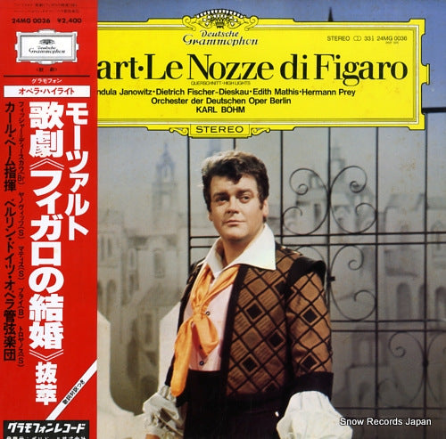 BOHM, KARL mozart; le nozze di figaro 24MG0036