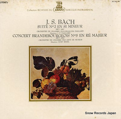 PAILLARD, JEAN-FRANCOIS bach; suite no 2 & concert brandebourgeois no 5 RE-1061-RE