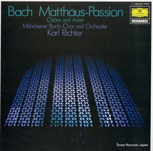 RICHTER, KARL bach; matthaus-passion chore und arien MGX7028