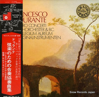COLLEGIUM AUREUM AUF ORIGINALINSTRUMENTEN francesco durante; quattro concerti fur streichorchester & b.c. ULX-3165-H