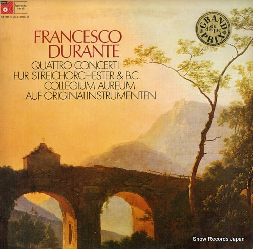 COLLEGIUM AUREUM AUF ORIGINALINSTRUMENTEN francesco durante; quattro concerti fur streichorchester & b.c. ULX-3165-H