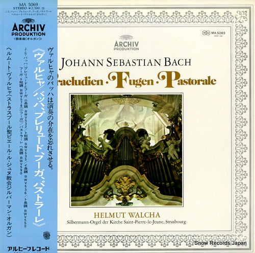 WALCHA, HELMUT bach; praeludien fugen pastorale MA5069