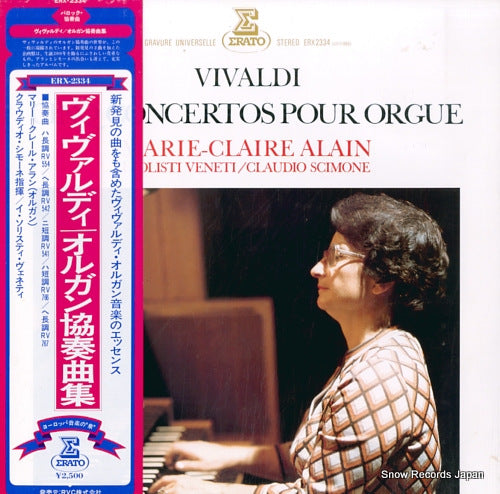 ALAIN, MARIE-CLAIRE vivaldi; concertos pour orgue ERX-2334