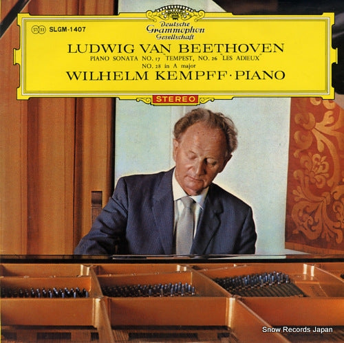 KEMPFF, WILHELM beethoven; piano sonata no.17 "tempest" SLGM-1407