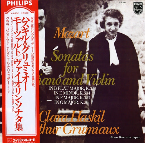 HASKIL, CLARA mozart; sonatas for piano and violin X-8552