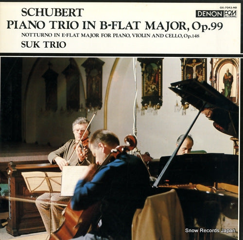 SUK TRIO schubert; trio in b flat major, op.99 OX-7043-ND