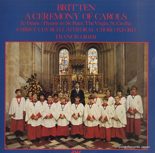 CHRIST CHURCH CATHEDRAL CHOIR OXFORD britten a ceremony of carols ALH923